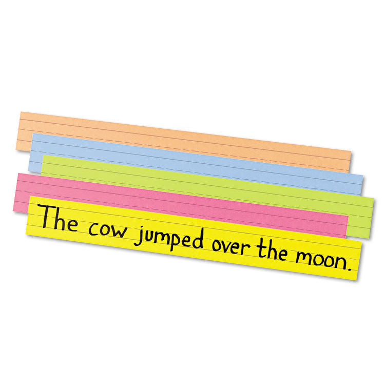 Pacon - Sentence Strips, 24 x 3, Assorted Bright Colors, 100/Pack