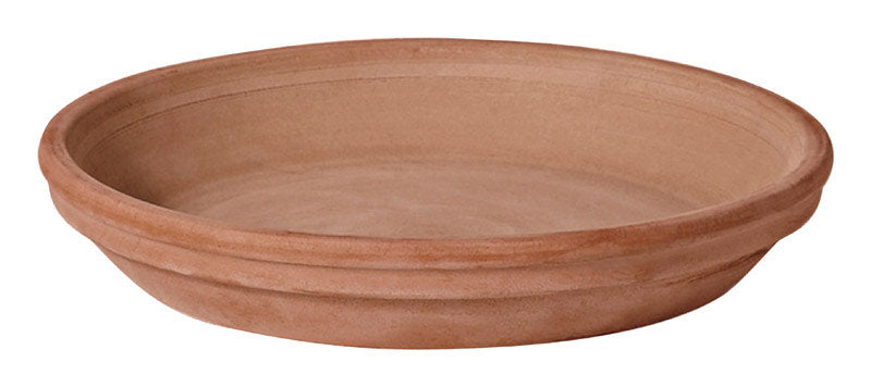 DEROMA - Deroma 1.6 in. H X 12.2 in. D Clay Rich Plant Saucer Chocolate - Case of 8