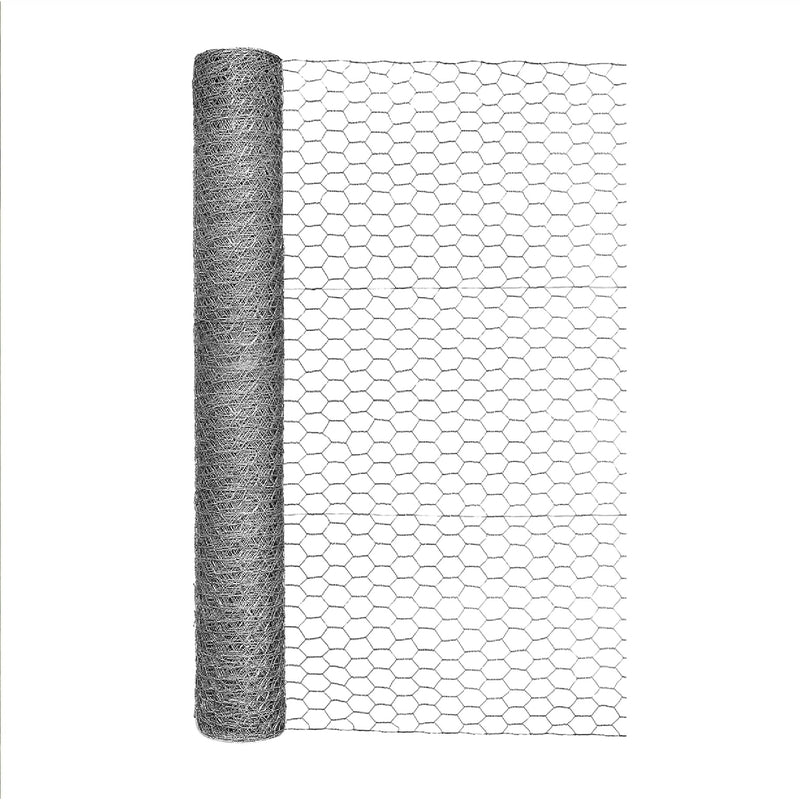 GARDEN ZONE - Garden Craft 36 in. H X 50 ft. L Galvanized Steel Poultry Netting 1 in.