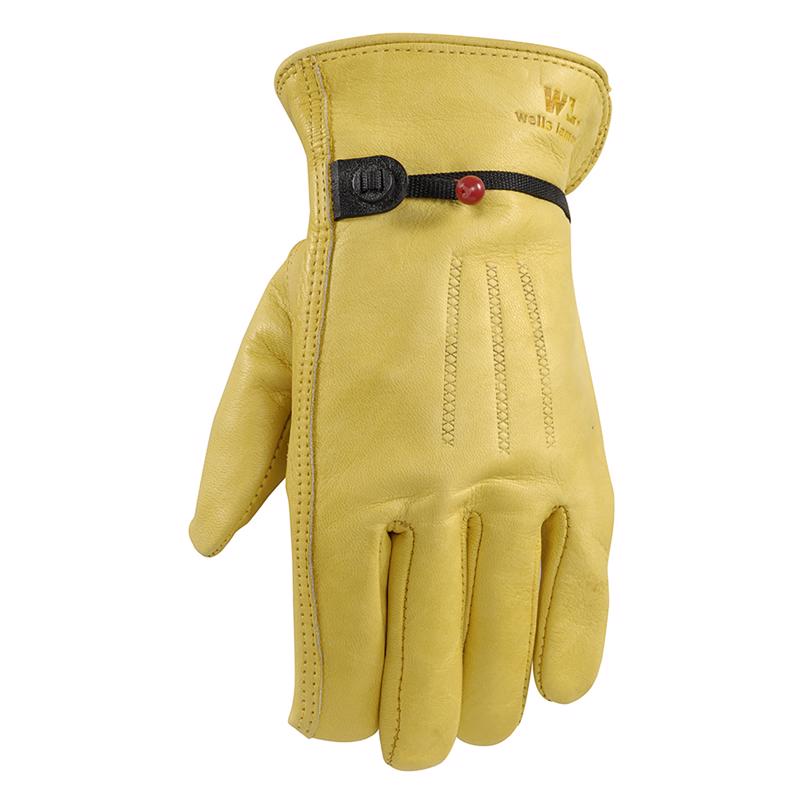 WELLS LAMONT - Wells Lamont Cowhide M Leather Driver Yellow/Gold Gloves