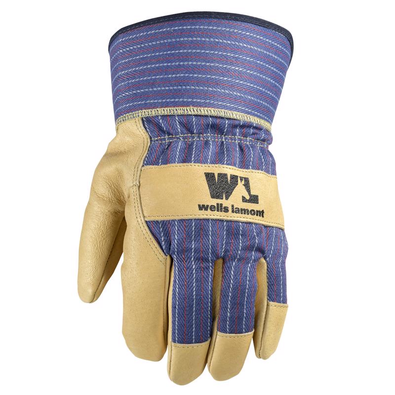 WELLS LAMONT - Wells Lamont Men's Palm Gloves Palomino L 1 pair