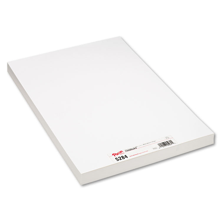 Pacon - Medium Weight Tagboard, 12 x 18, White, 100/Pack