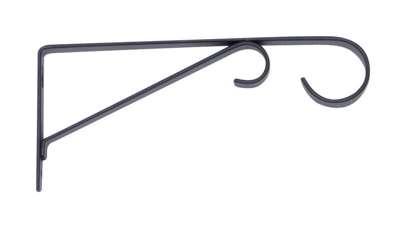 PANACEA - Panacea Black Steel 9 in. H Straight w/Loop Plant Hook 1 pk