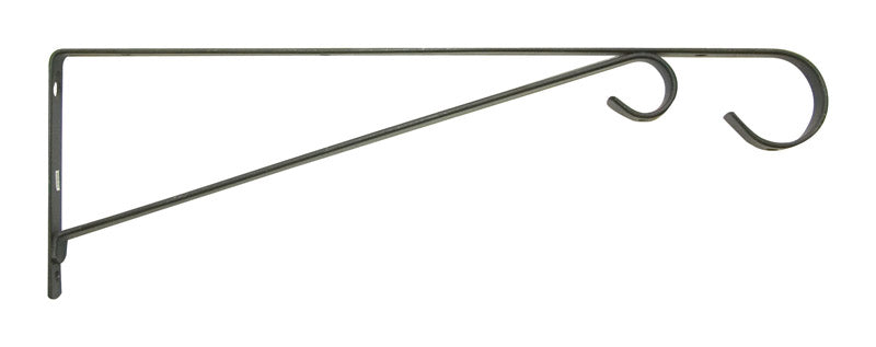 PANACEA - Panacea Black Steel 15 in. H Straight w/Loop Plant Hook 1 pk