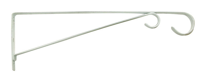 PANACEA - Panacea White Steel 15 in. H Straight w/Loop Plant Hook 1 pk