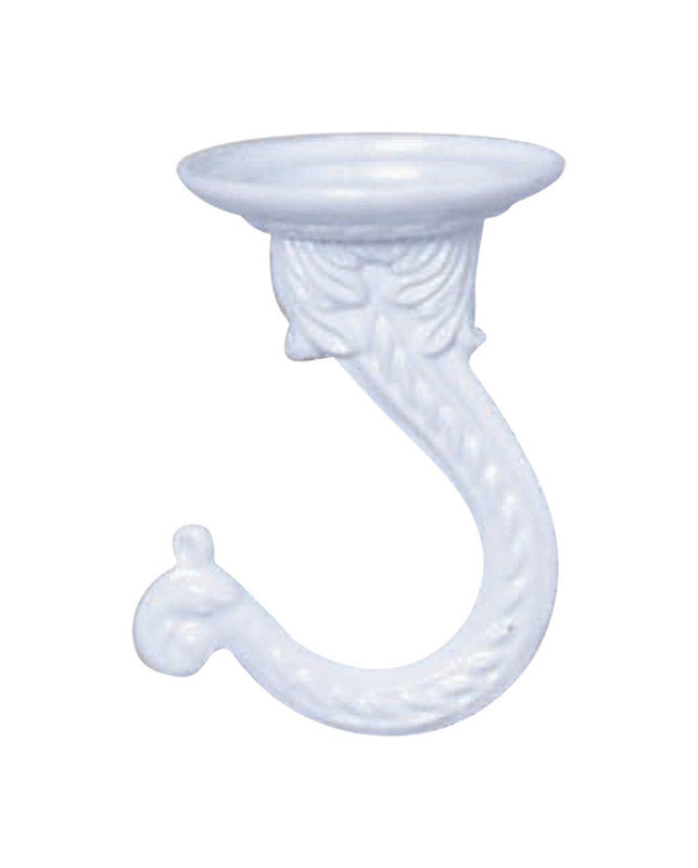 PANACEA - Panacea White Steel 2 in. H Sturdy Swag Hook 1 pk