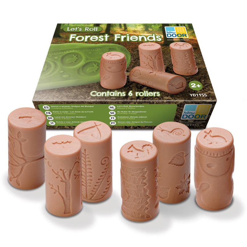 YELLOW DOOR - Let's Roll, Forest Friends Rollers, Set of 6