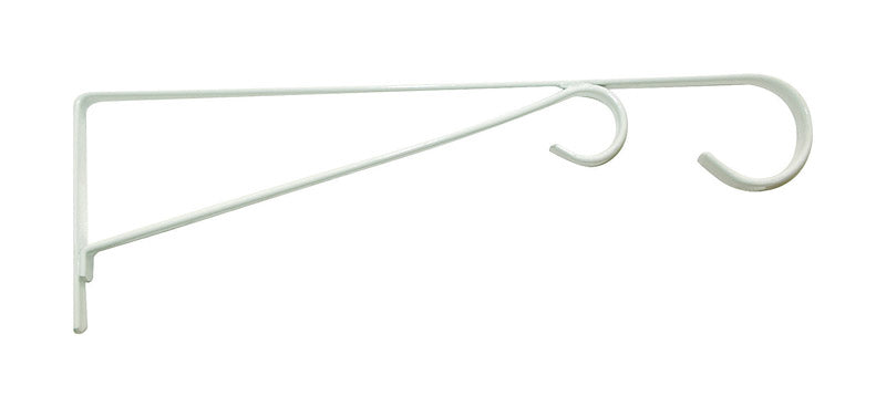 PANACEA - Panacea White Steel 12 in. H Straight w/Loop Plant Hook 1 pk