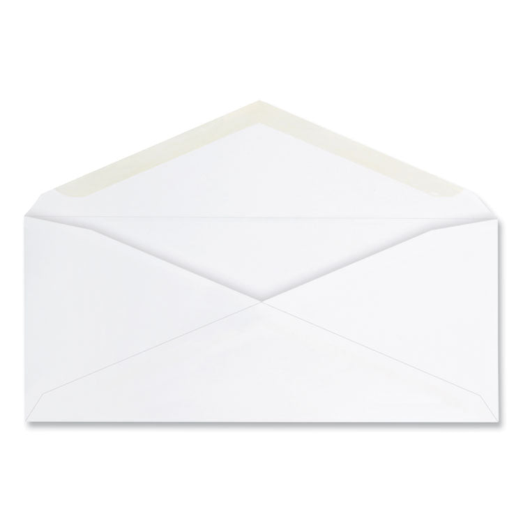 Universal - Open-Side Business Envelope, #10, Commercial Flap, Gummed Closure, 4.25 x 9.63, White, 125/Box