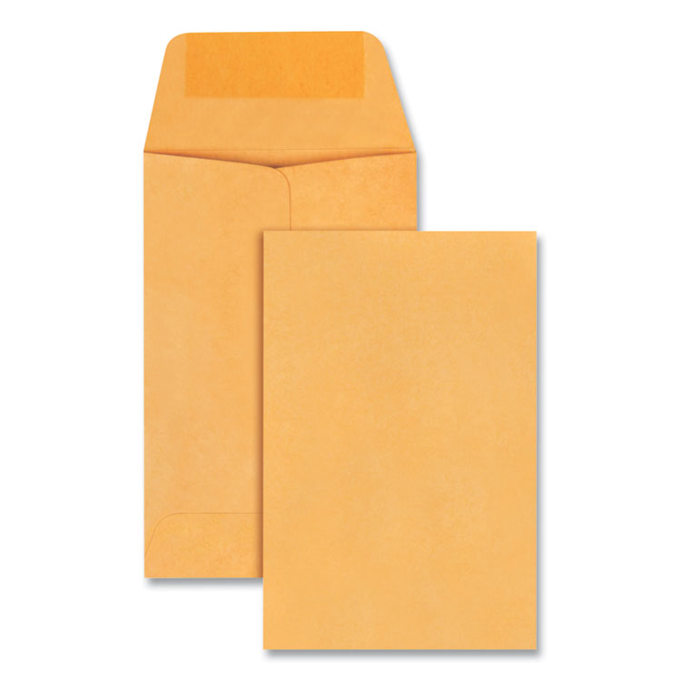 Universal - Kraft Coin Envelope, #1, Round Flap, Gummed Closure, 2.25 x 3.5, Light Brown Kraft, 250/Box