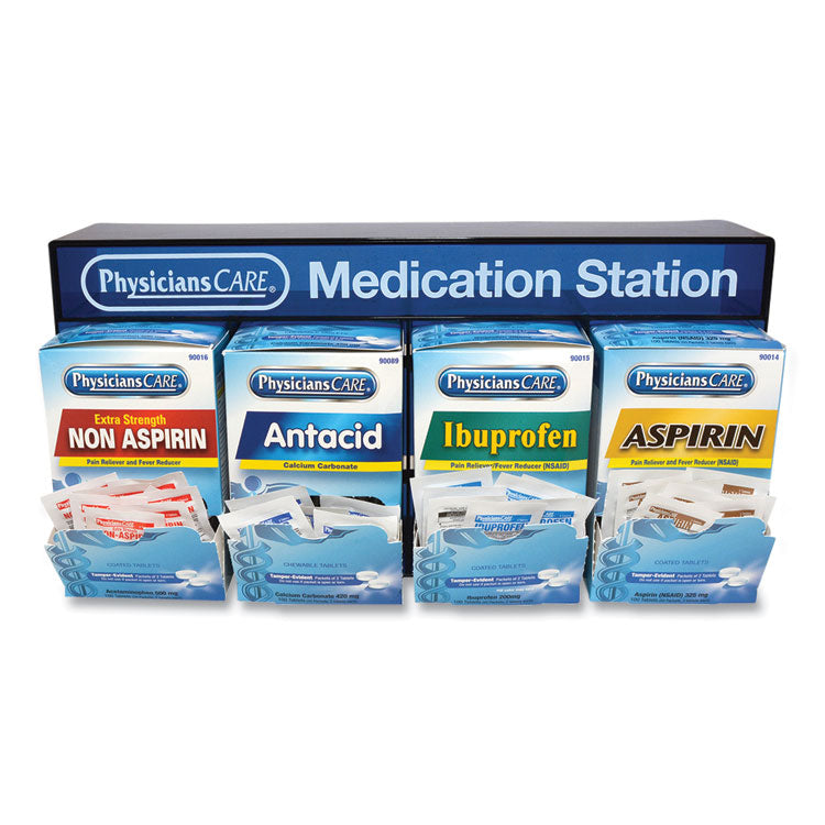 PhysiciansCare - Medication Station, Aspirin, Ibuprofen, Non Aspirin Pain Reliever, Antacid