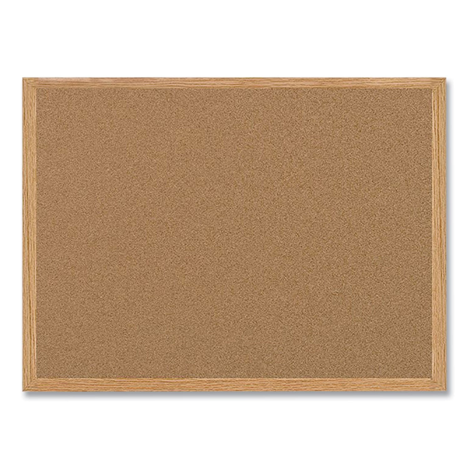 Earth Cork Board, 72" x 48", Tan Surface, Oak Finished Wood Frame