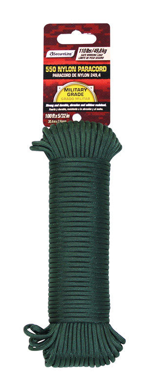 KOCH - Koch SecureLine 5/32 in. D X 100 ft. L Olive Drab Braided Nylon Paracord