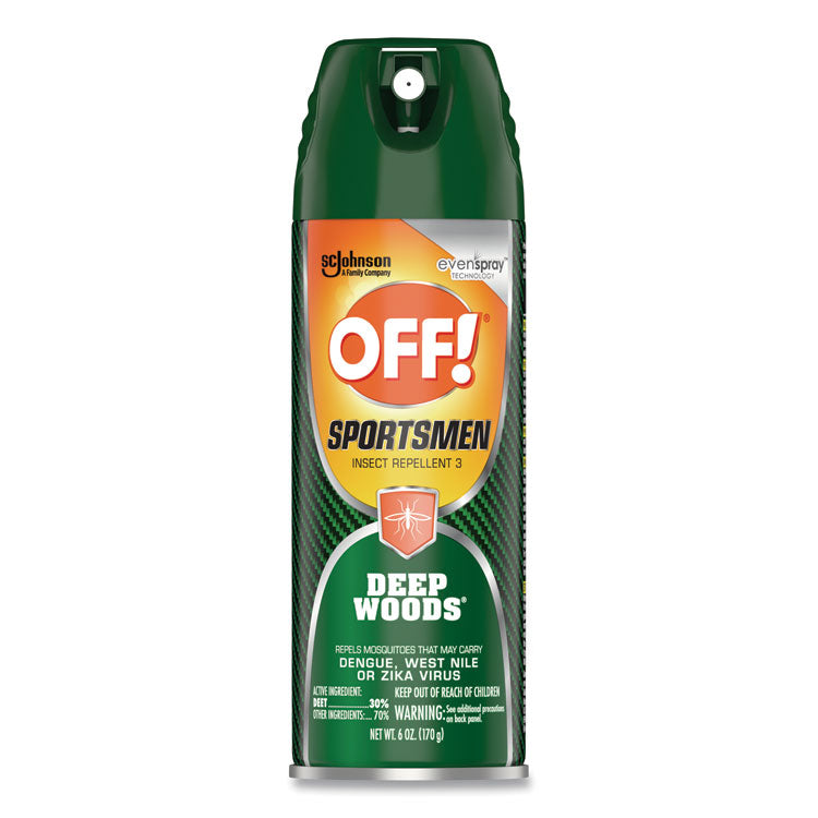 OFF! - Deep Woods Sportsmen Insect Repellent, 6 oz Aerosol Spray, 12/Carton (8643033)