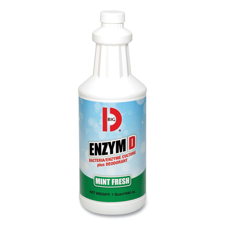 Big D Industries - Enzym D Digester Deodorant, Mint, 32 oz Bottle, 12/Carton