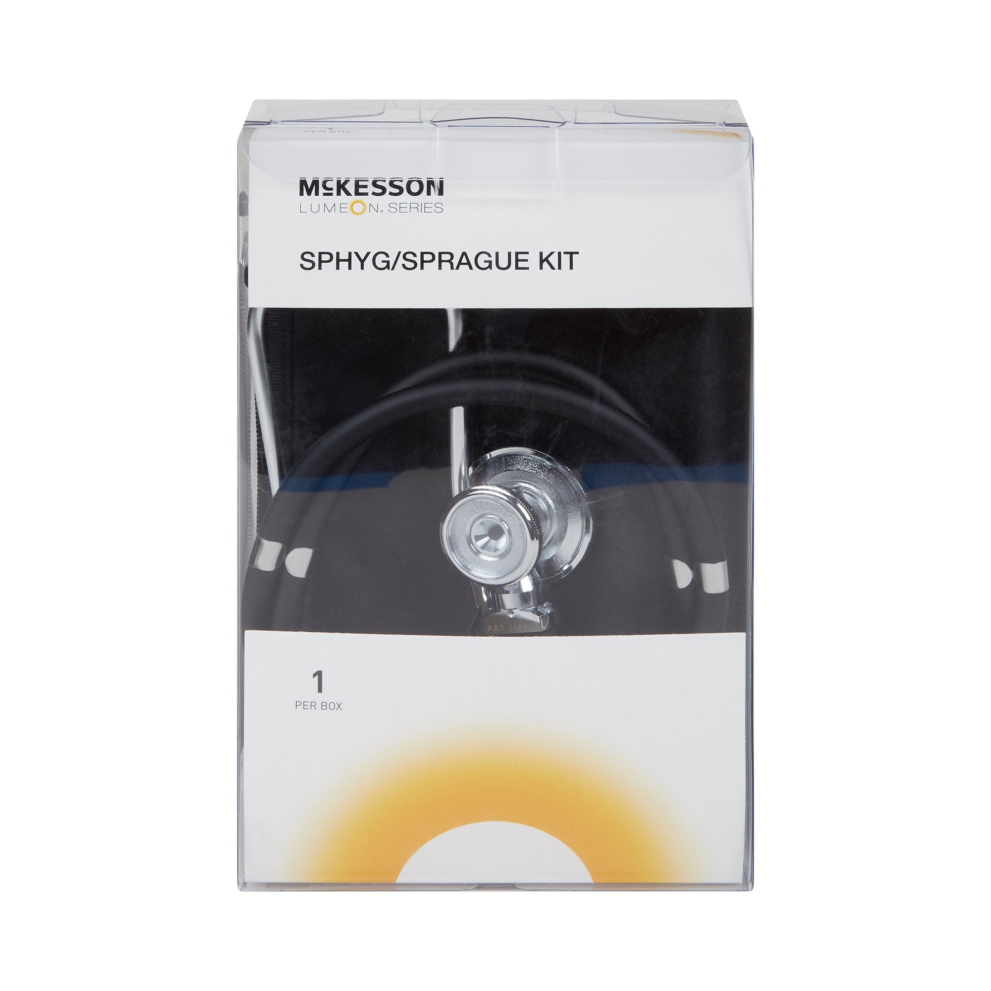 McKesson Brand - Reusable Aneroid / Stethoscope Set McKesson Brand 23 to 33 cm Adult Cuff Dual Head Sprague Stethoscope Pocket Aneroid [1/EA] (1089467_EA)