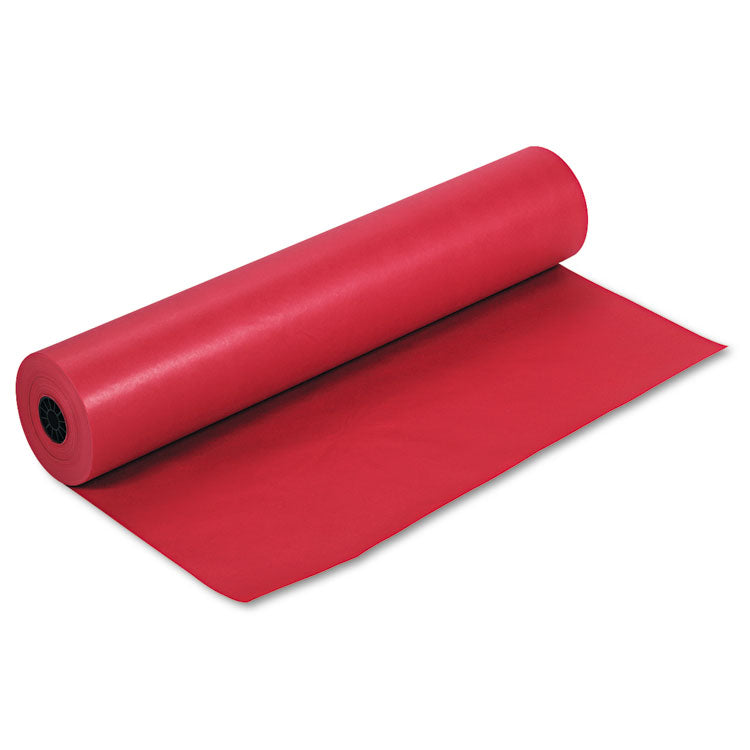 Pacon - Rainbow Duo-Finish Colored Kraft Paper, 35 lb Wrapping Weight, 36" x 1,000 ft, Scarlet