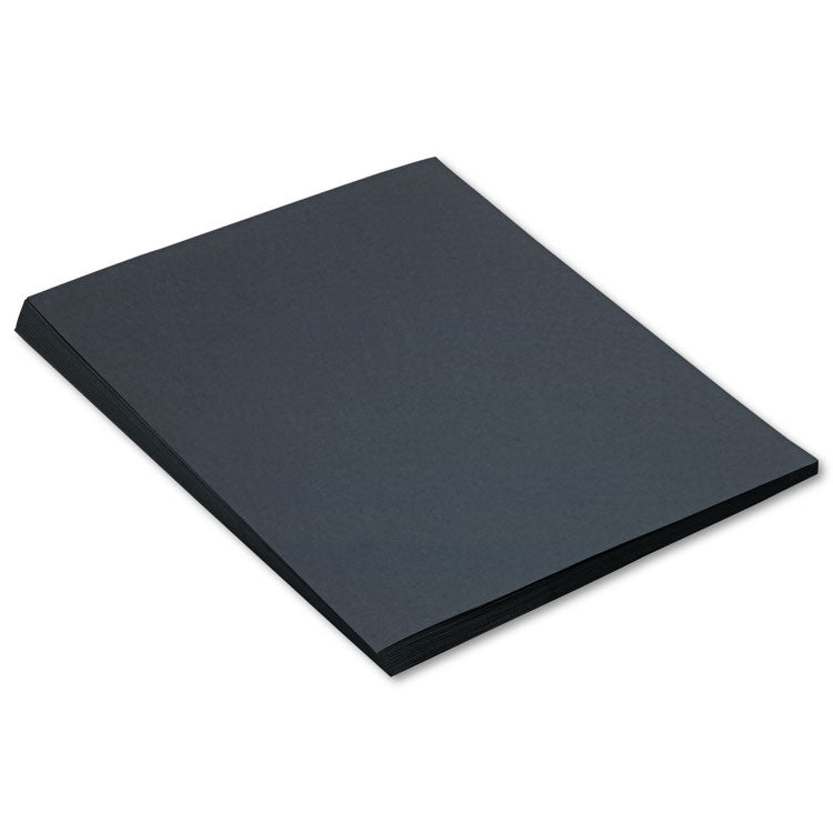 SunWorks - Construction Paper, 58 lb Text Weight, 18 x 24, Black, 50/Pack