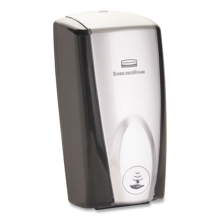 Rubbermaid Commercial - AutoFoam Touch-Free Dispenser, 1,100 mL, 5.2 x 5.25 x 10.9, Black/Chrome