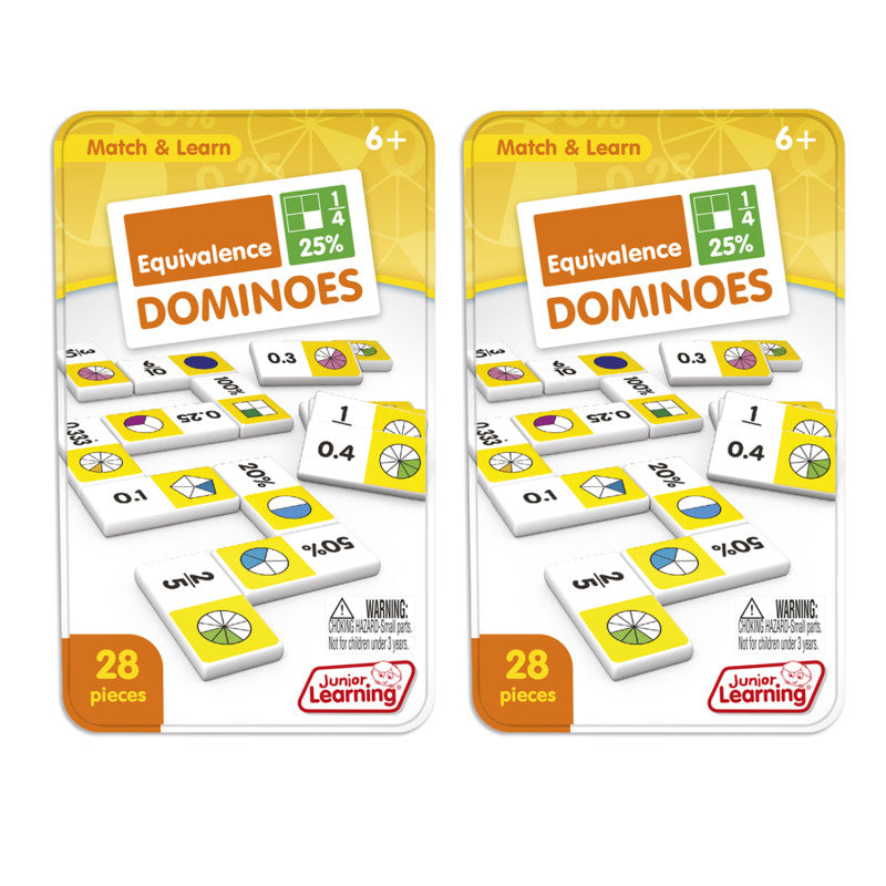 JUNIOR LEARNING - Equivalence Dominoes, 2 Sets
