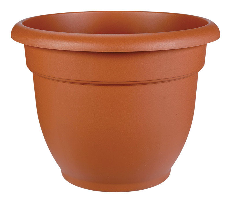 BLOEM - Bloem 12 in. D Resin Ariana Planter Terracotta Clay