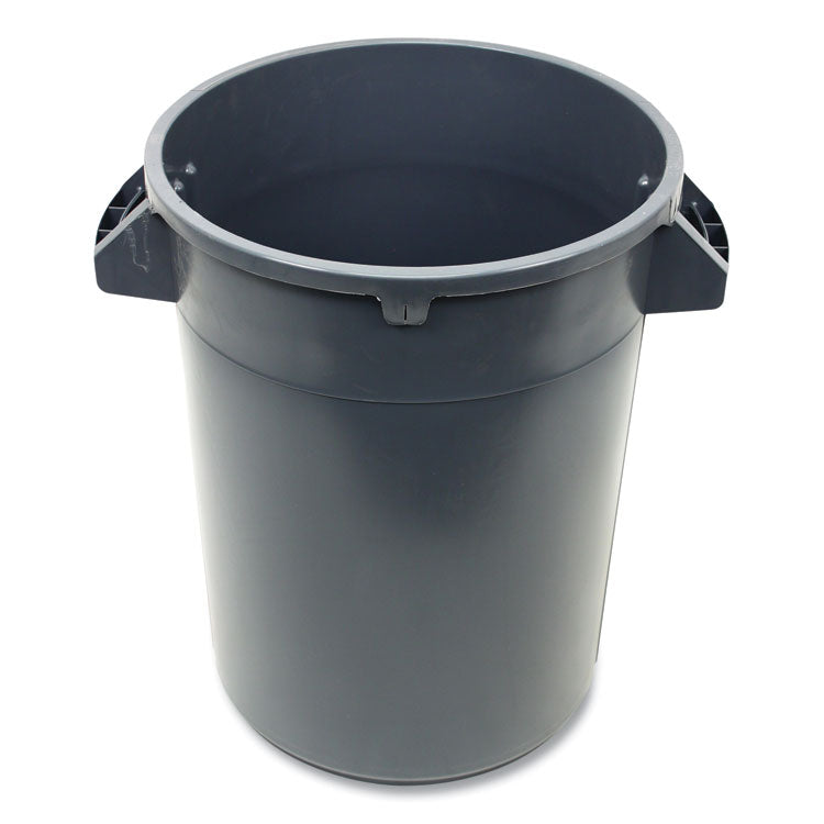 Impact - Gator Plus Container, Round, Plastic, 32 gal, Gray