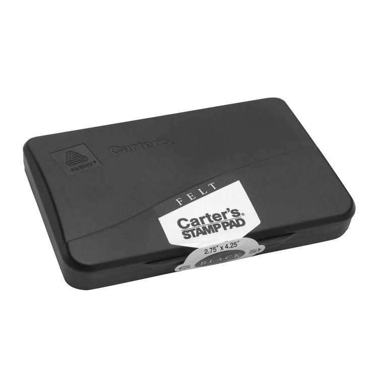 Carter's - Pre-Inked Felt Stamp Pad, 4.2"5x 2.75", Black
