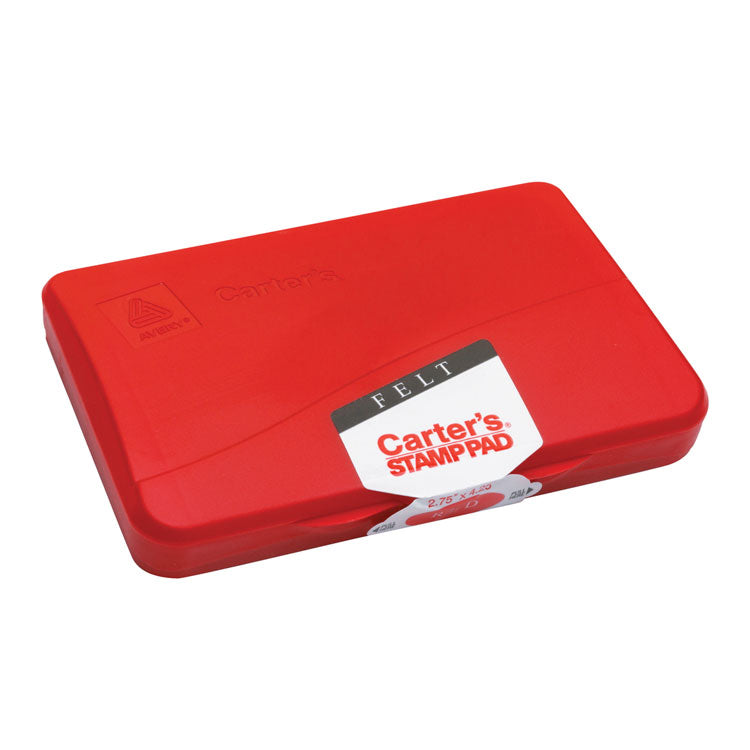 Carter's - Pre-Inked Felt Stamp Pad, 4.25" x 2.75", Red