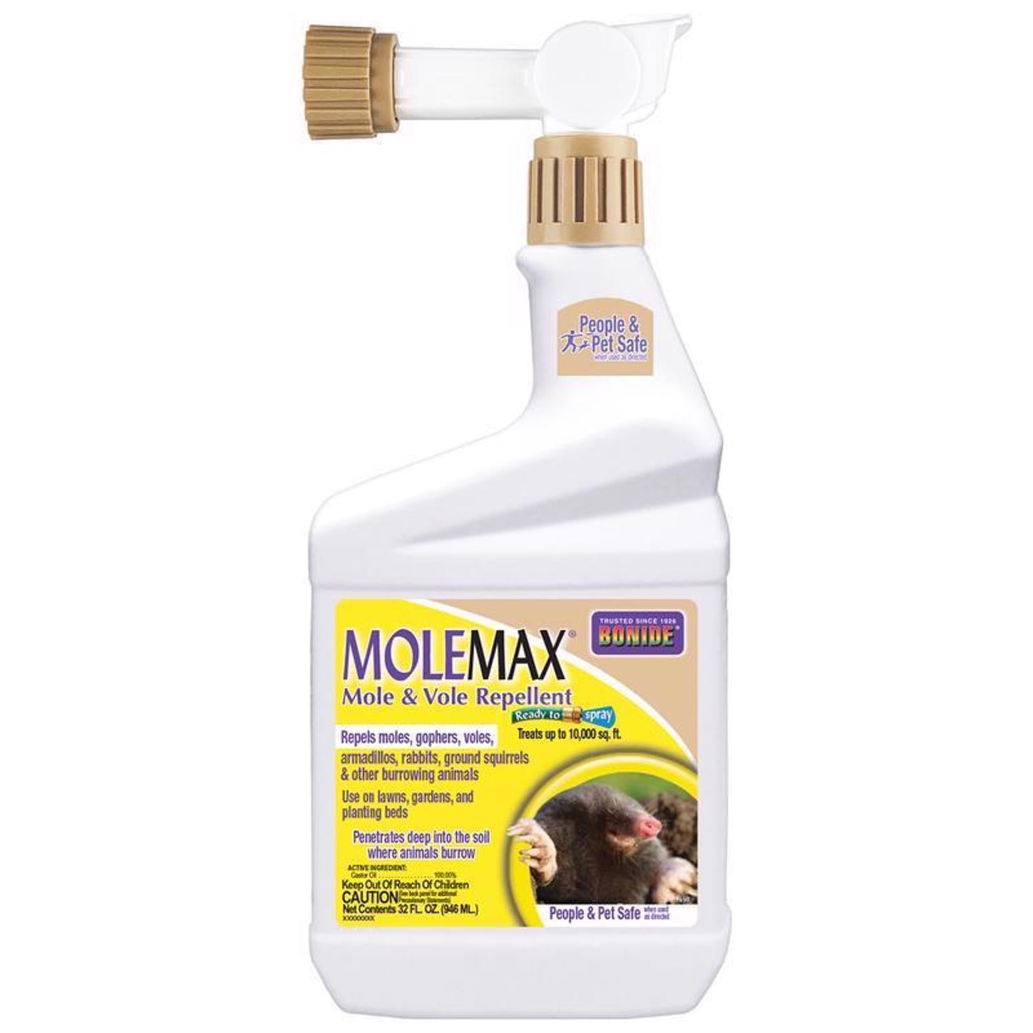 Bonide Molemax Animal Repellent Liquid For Moles and Voles 32 oz - Case of 12