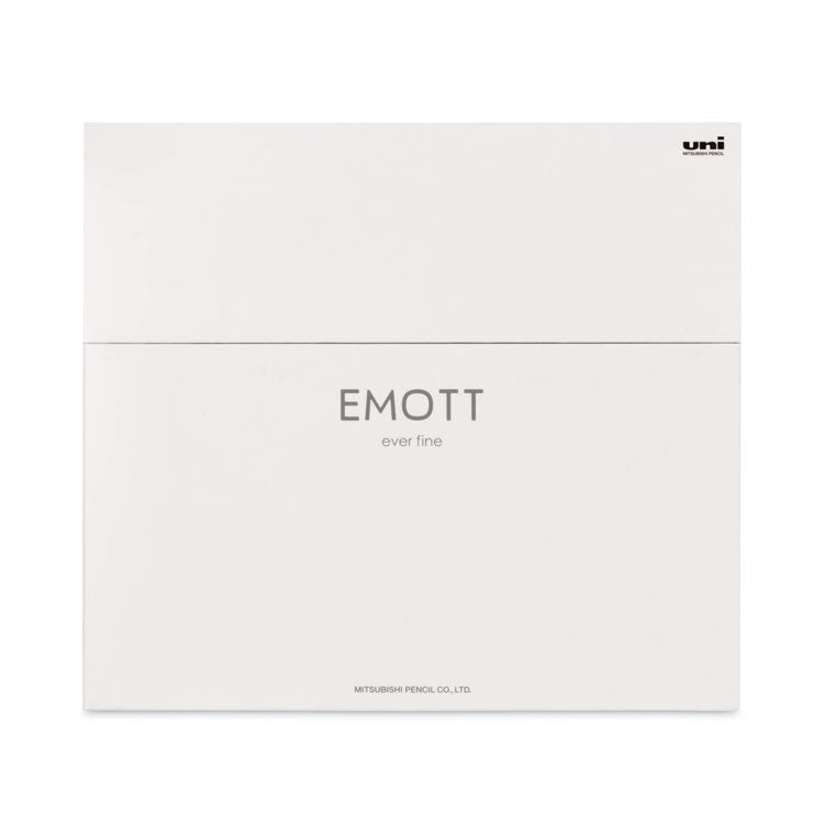 uniball - EMOTT ever fine Porous Point Pen, Stick, Fine 0.4 mm, Assorted Ink Colors, White Barrel, 40/Pack