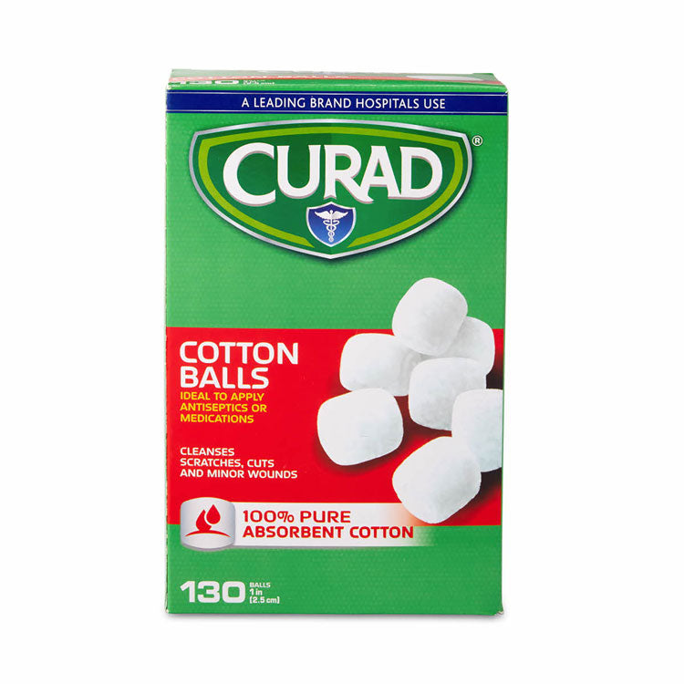 Curad - Sterile Cotton Balls, 1", 130/Box