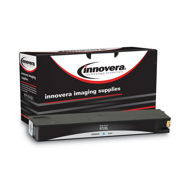 Innovera - Remanufactured Cyan High-Yield, Ink, Replacement for 972XL (L0R98AN), 7,000 Page-Yield