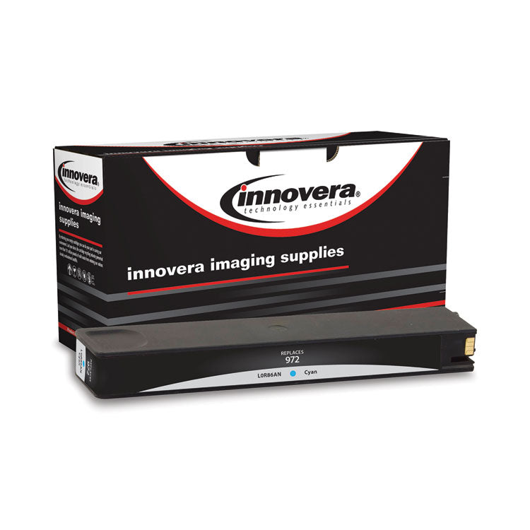 Innovera - Remanufactured Cyan Ink, Replacement for 972 (L0R86AN), 3,000 Page-Yield