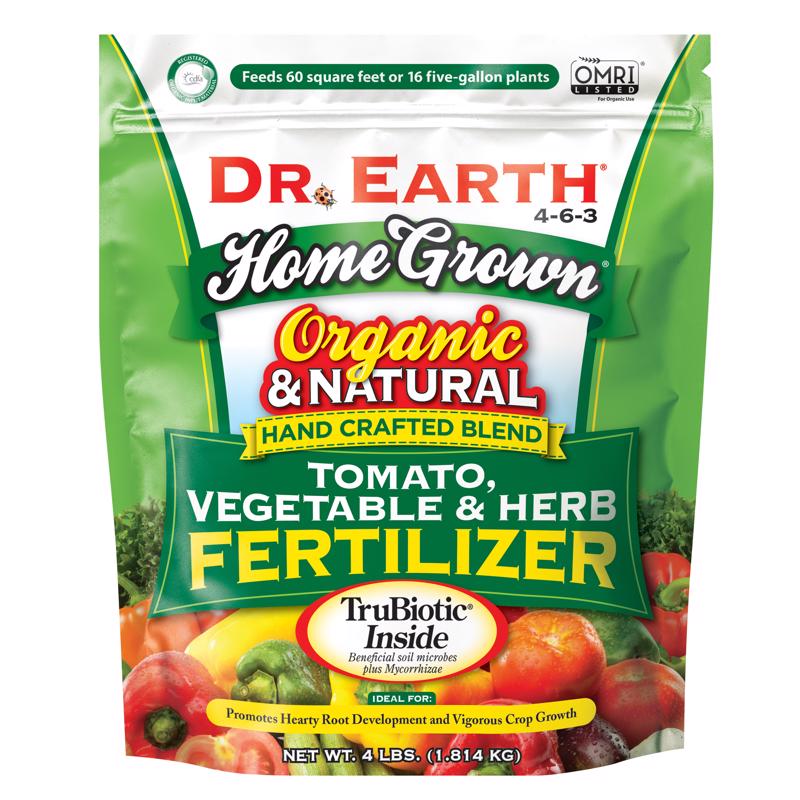 DR. EARTH - Dr. Earth Home Grown Organic Granules Tomatoes Plant Food 4 lb