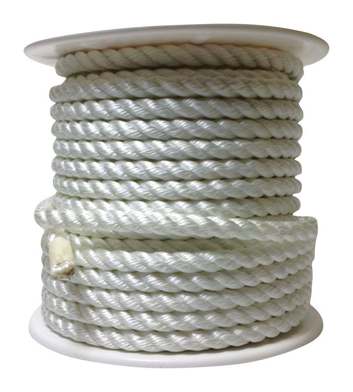 WELLINGTON - Wellington 5/8 in. D X 140 ft. L White Twisted Nylon Rope