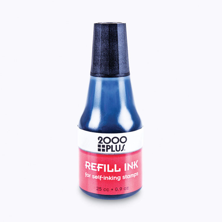 COSCO 2000PLUS - Self-Inking Refill Ink, 0.9 oz. Bottle, Black