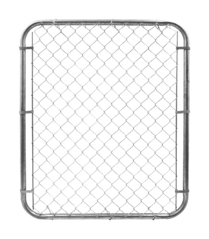 YARDGARD - YardGard 48 in. H 12 Ga. Galvanized Silver Metal Chain Link Fence Gate