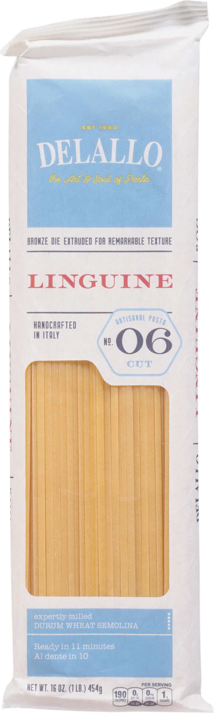 Delallo Linguine Pasta #06 - Case of 16 - 16 Oz
