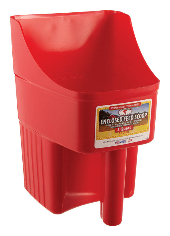 LITTLE GIANT - Little Giant Plastic Red 3 qt Feed Scoop