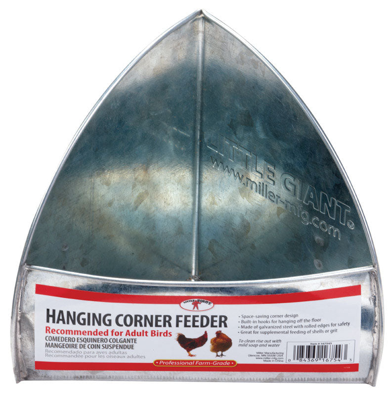 LITTLE GIANT - Little Giant 32 oz Hanging Corner Feeder For Poultry