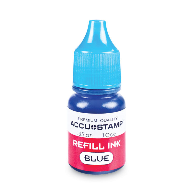COSCO - ACCU-STAMP Gel Ink Refill, 0.35 oz Bottle, Blue