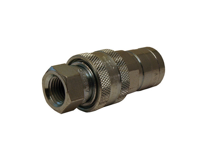 APACHE - Apache Steel 1/4 in. D X 1/4 in. D Hydraulic Coupler 1 pk