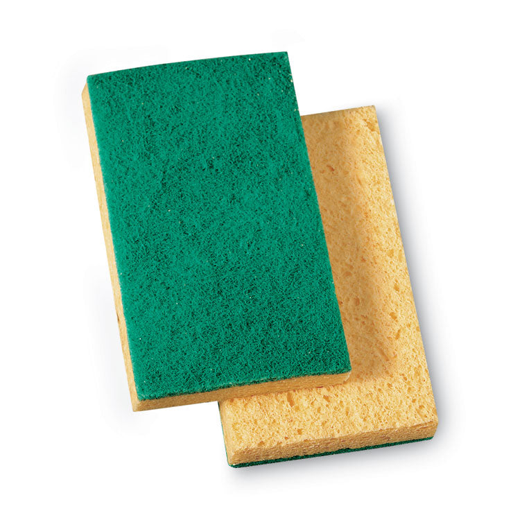 3M - Niagara Medium Duty Scrubbing Sponge 74N, 3.6 x 6, 1" Thick, Yellow/Green, 20/Carton