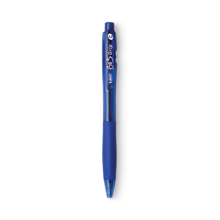 BIC - BU3 Ballpoint Pen, Retractable, Bold 1 mm, Blue Ink, Blue Barrel, Dozen