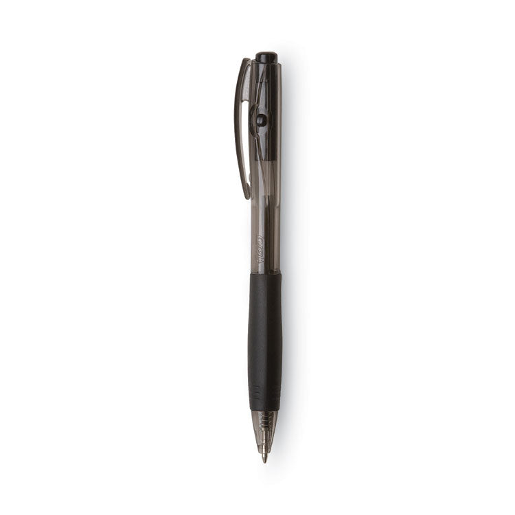 BIC - BU3 Ballpoint Pen, Retractable, Medium 1 mm, Black Ink, Black Barrel, 36/Pack