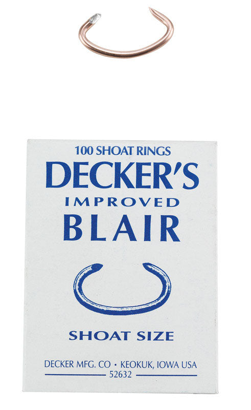 DECKER - Decker Improved Blair 12.5 Ga. Animal Ring For Shoat 100 pk