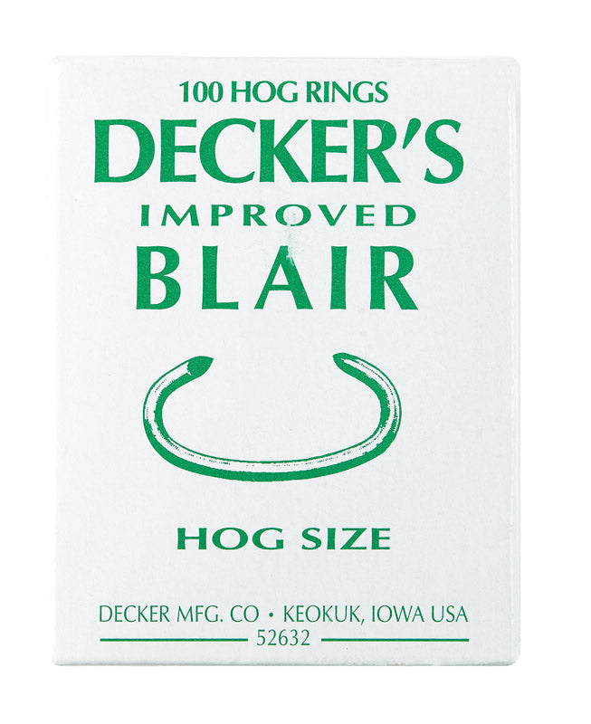 DECKER - Decker 12.5 Ga. Animal Ring For Hog 100 pk [#6]