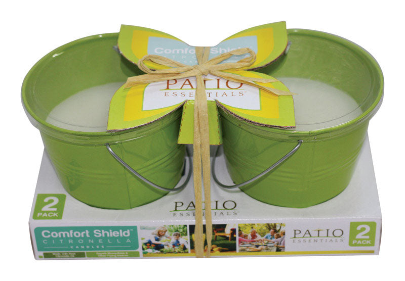 PATIO ESSENTIALS - Patio Essentials Citronella Bucket Candle For Mosquitoes/Other Flying Insects 10 oz - Case of 6