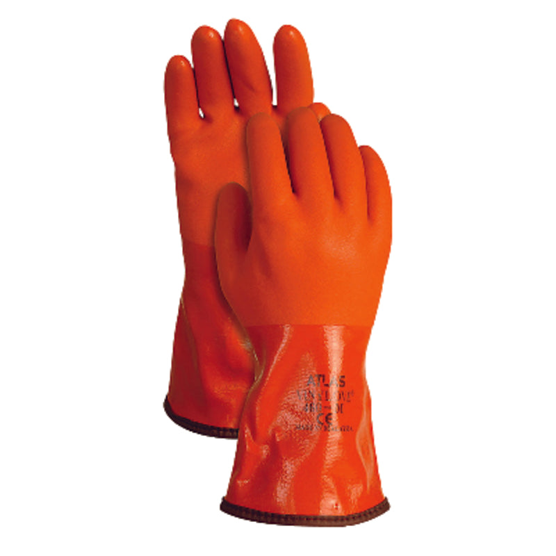 ATLAS - Atlas Unisex Indoor/Outdoor Coated Work Gloves Orange M 1 pair