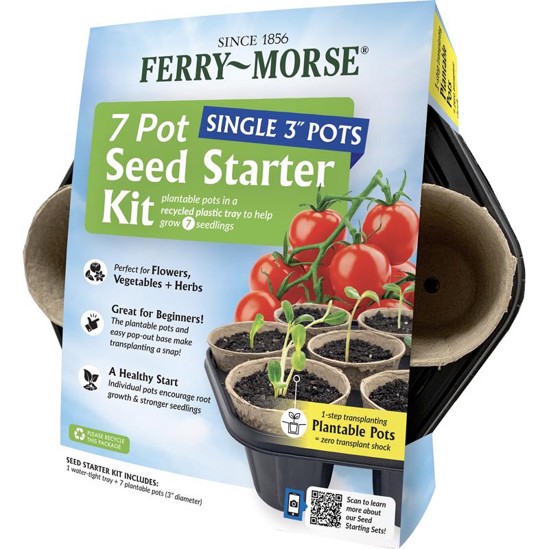 FERRY-MORSE - Ferry-Morse 7 Cells 3.5 in. H X 3.3 in. W X 3.3 in. L Seed Starting Kit 1 pk